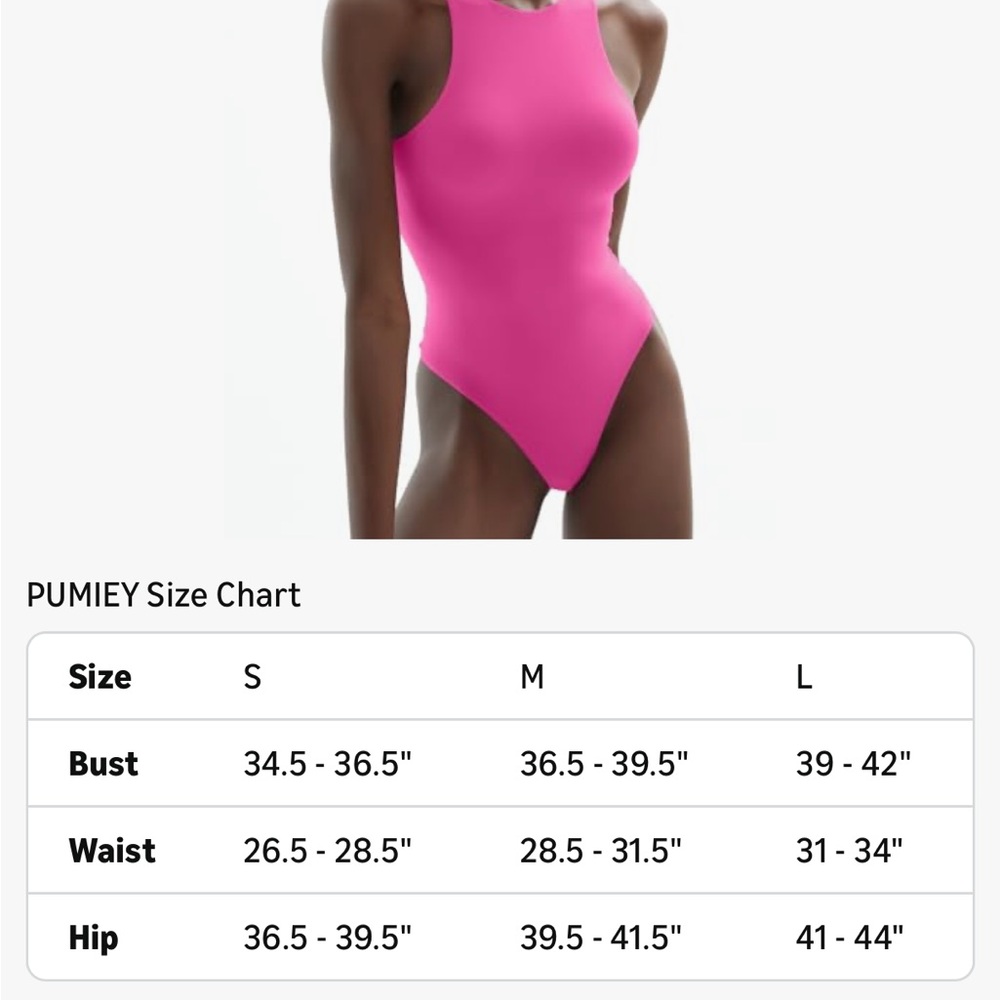 Pumiey Women's Pink Bodysuit - Picture 3 of 3